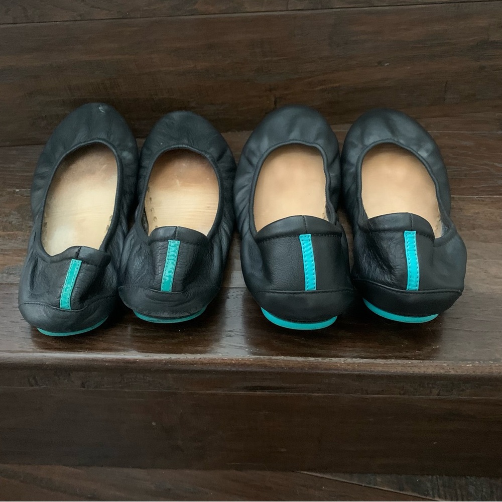tieks matte black flats